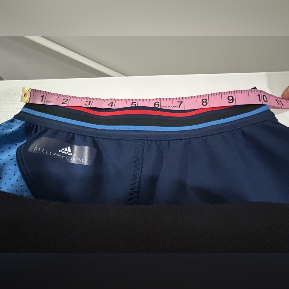 Adidas Stella McCartney Kids Navy and Light Blue‎ Mini Skirt - Picture 3 of 3